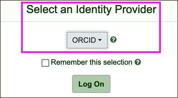 CILogon: Select an Identity Provider