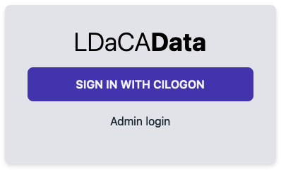 LDaCA Logon