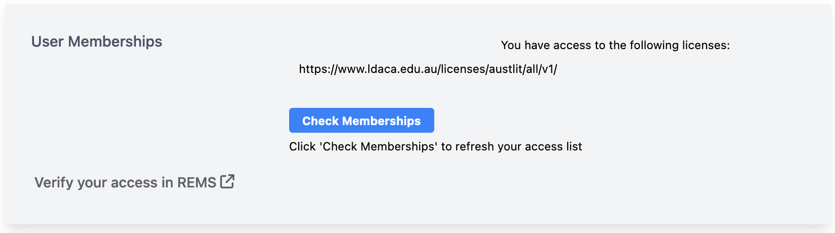 LDaCA-REMS User Memberships